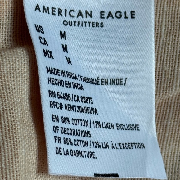 American Eagle Outfitters Peach Ruffled Tiered sleeveless Top Size M - Picture 11 of 11